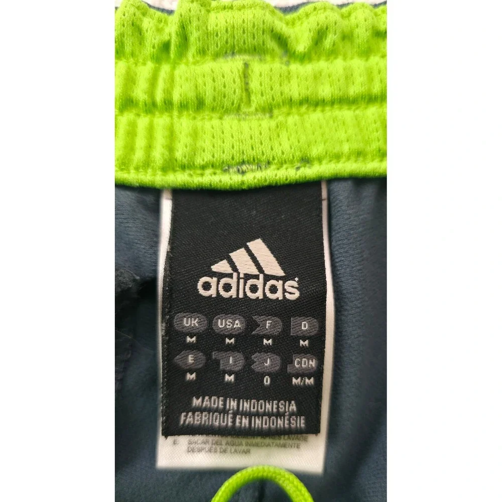 adidas Track Pants Mens Medium Gray Polyester Athletic EUC
